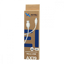 Кабель USB - Micro USB Axtel AX19 (200см) белый