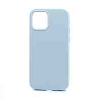 Чехол Silicone Case без лого для Apple iPhone 12/12 Pro/6.1 (полная защита) (043) голубой