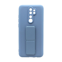 Чехол Magnetic Stend 2 для Xiaomi Redmi Note 8 Pro (008) голубой