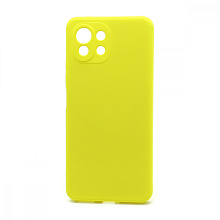 Чехол Silicone Case NEW ERA (накладка/силикон) для Xiaomi 11 Lite желтый