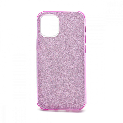 Чехол Fashion с блестками силикон-пластик для Apple iPhone 12 Mini/5.4 фиолетовый