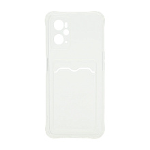 Чехол с кармашком для Realme 9i 4G/Oppo A96 4G прозрачный (001)