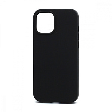 Чехол Silicone Case без лого для Apple iPhone 12 Pro Max/6.7 (полная защита) (018) черный