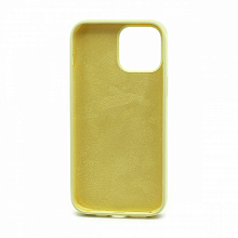 Чехол Silicone Case без лого для Apple iPhone 13 Pro Max/6.7 (полная защита) (051) светло желтый
