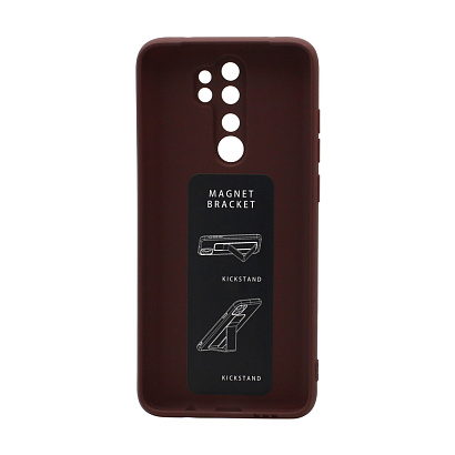 Чехол Magnetic Stend 2 для Xiaomi Redmi Note 8 Pro (006) бордовый