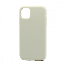 Чехол Silicone Case без лого для Apple iPhone 11/6.1 (полная защита) (011) бежевый