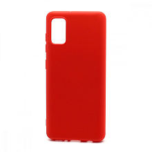 Чехол Silicone Case NEW ERA (накладка/силикон) для Samsung Galaxy A41 красный