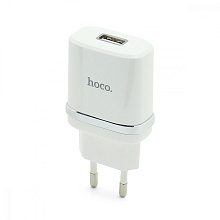 СЗУ с выходом USB Hoco N1 (2.4A/1USB/кабель Micro) белое