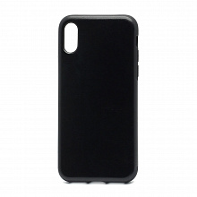 Чехол Sibling (без лого) для Apple iPhone X/XS (накладка PP) (003) чёрный