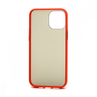Чехол Shockproof Lite силикон-пластик для Apple iPhone 12 Pro Max/6.7 красно-черный