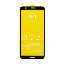 Защитное стекло Full Glass для Huawei P Smart 2018 черное (Full GC) тех. пак