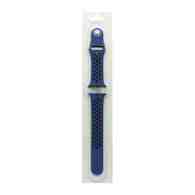 Спортивный ремешoк для часов Apple Watch Sport 38/40мм сине-черный (025) (L)