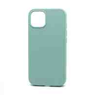 Чехол Silicone Case без лого для Apple iPhone 13/6.1 (полная защита) (017) голубой