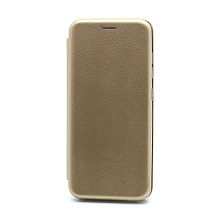 Чехол-книжка BF модельный (силикон/кожа) для Samsung Galaxy A51 золотистый