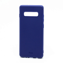 Чехол OU Lovely Fruit для Samsung Galaxy S10 Plus силикон в блистере матовый синий