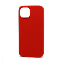 Чехол Silicone Case без лого для Apple iPhone 13/6.1 (полная защита) (014) красный