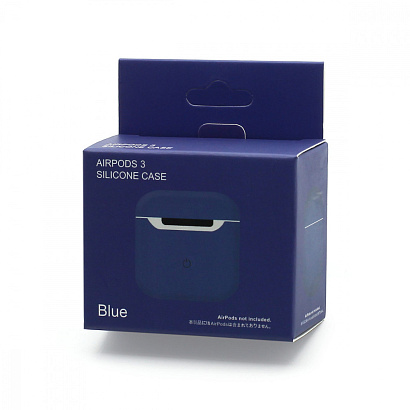 Чехол для наушников AirPods 3 Silicone Case (004) синий