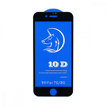 Защитное стекло 6D (T.M) для Apple iPhone 7/8/SE 2020 черное тех. пак