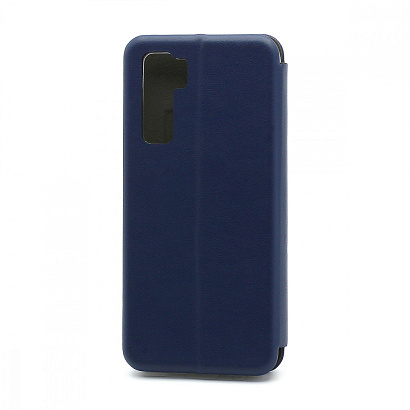 Чехол-книжка BF модельный (силикон/кожа) для Huawei Honor 30S/Nova 7SE синий