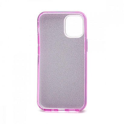 Чехол Fashion с блестками силикон-пластик для Apple iPhone 12 Mini/5.4 фиолетовый