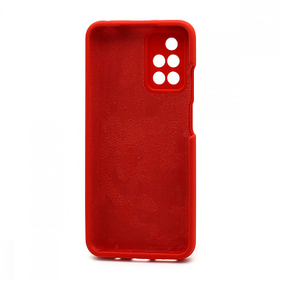 Чехол Silicone Cover Color для Xiaomi Redmi 10 (001) красный полная защита