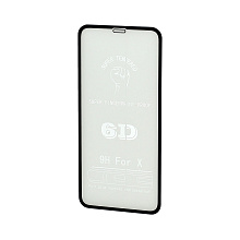 Защитное стекло 6D Premium для Apple iPhone 11 Pro/X/XS черное