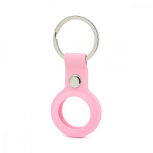 Чехол-брелок для AirTag силиконовый розовый (008)
