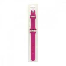 Силиконовый ремешoк для часов Apple Watch 42/44мм розовый (052) (L)