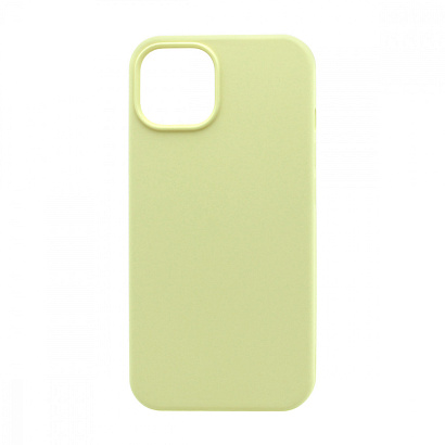 Чехол Silicone Case без лого для Apple iPhone 14/6.1 (полная защита) (051) желтый