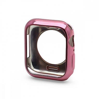 Чехол Apple Watch 40mm силиконовый розовый