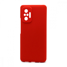 Чехол Silicone Cover Color для Xiaomi Redmi Note 10 Pro (001) красный полная защита