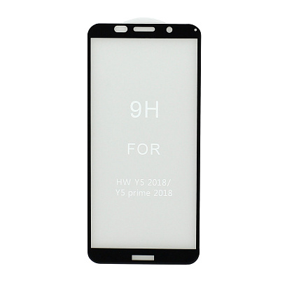 Защитное стекло 6D (T.M) для Huawei Honor 7A/7S/Y5 2018 черное тех. пак