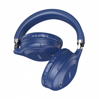 Наушники полноразмерные Bluetooth HOCO W32 голубые