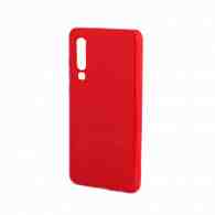 Чехол ультратонкий глянец (накладка/силикон) для Huawei P30 красный