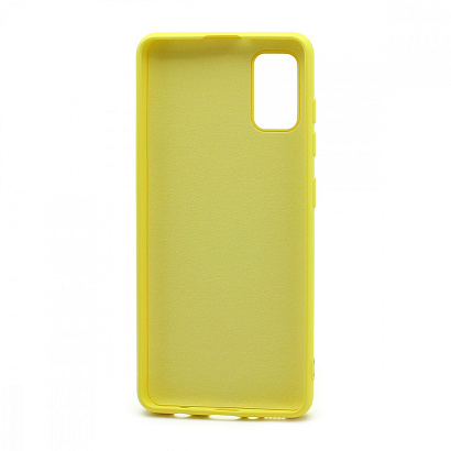 Чехол Silicone Case NEW ERA (накладка/силикон) для Samsung Galaxy A41 желтый
