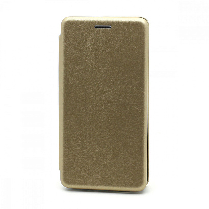Чехол-книжка BF модельный (силикон/кожа) для Samsung Galaxy A01 Core/M01 Core золотистый