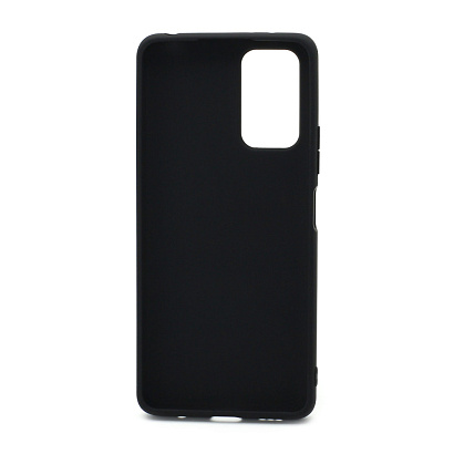 Чехол силиконовый с кожаной вставкой Leather Cover для Xiaomi Redmi Note 10 Pro черный