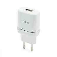 СЗУ с выходом USB Hoco N1 (2.4A/1USB/кабель Lightning) белое