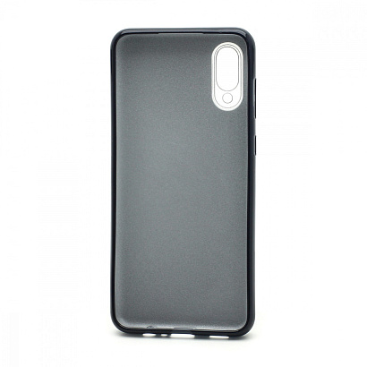 Чехол Fashion с блестками силикон-пластик для Samsung Galaxy A02/M02 черный