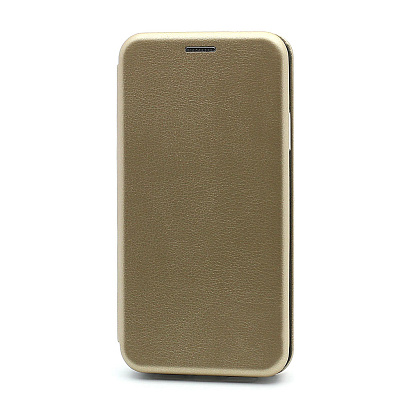Чехол-книжка BF модельный (силикон/кожа) для Apple iPhone 11/6.1 золотистый