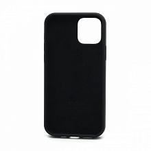 Чехол Silicone Case с лого для Apple iPhone 12/12 Pro/6.1 (полная защита) (018) черный