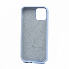 Чехол Silicone Case с лого для Apple iPhone 12/12 Pro/6.1 (полная защита) (005) голубой