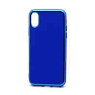 Чехол Silicone case Onyx Clear (накладка/силикон) для Apple iPhone X/XS синий