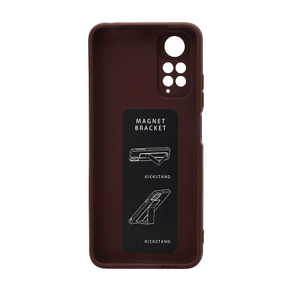Чехол Magnetic Stend 2 для Xiaomi Redmi Note 11/Redmi Note 11S (006) бордовый