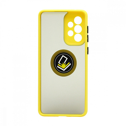 Чехол Shockproof Ring для Samsung Galaxy А33 (001) желто-черный