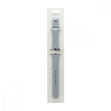 Силиконовый ремешoк для часов Apple Watch 38/40мм серый (026) (L)