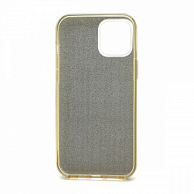 Чехол Fashion с блестками силикон-пластик для Apple iPhone 12 Pro Max/6.7 золотистый