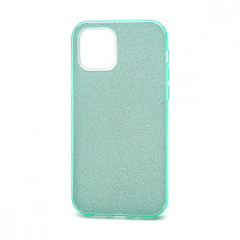 Чехол Fashion с блестками силикон-пластик для Apple iPhone 12/12 Pro/6.1 зеленый