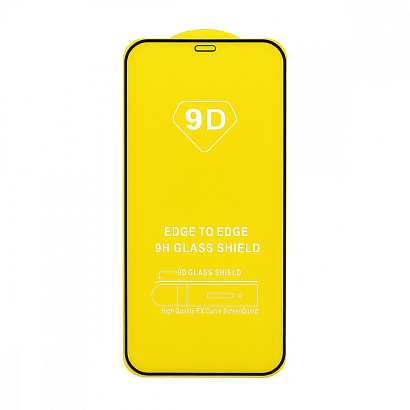Защитное стекло Full Glass для Apple iPhone 12/12 Pro/6.1 черное (Full GC) тех. пак