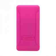 Чехол задняя крышка универсальный слайд силикон-пластик 4,3-4,7 розовый